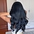 cheap Synthetic Trendy Wigs-Synthetic Wig Uniforms Career Costumes Princess Deep Curly Loose Curl Middle Part Layered Haircut Machine Made Wig 24 inch Black Synthetic Hair Women&#039;s Cosplay Party Fashion Natural Black