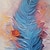 billige Abstrakte malerier-håndlaget originalt fjær oljemaleri på lerret boho veggkunst dekor tykk tekstur abstrakt maleri for hjemmeinnredning med strukket ramme/uten indre ramme maleri