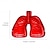 billiga Askfat-kristalldroppe mänsklig lungaskfat - dekorativ pjäs för rökare - färgglad lungformad askkopp