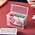 olcso Ékszer- és kozmetikumtárolás-átlátszó műanyag kártyatároló doboz: ideális rendszerező játékkártyákhoz, személyi igazolványokhoz, játékkártyákhoz, névjegykártyákhoz stb