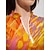 お買い得  デザイナーコレクション-女性用 ゴルフドレス オレンジ ノースリーブ レディース ゴルフウェア ウェア アウトフィット ウェア アパレル