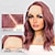 cheap Synthetic Lace Wigs-Synthetic Lace Wig Wavy Style 14 inch Purple Bob 13x4x1 T Part Lace Front Wig Women&#039;s Wig Violet Pink