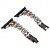 baratos Pulseiras de Apple Watch-Pulseira de joias Compatível com Pulseira Apple Watch 38mm 40mm 41mm 42mm 44mm 45mm 49mm Bling Diamond Ajustável Respirável Aço Inoxidável Com Strass pulseira de substituição para iwatch Ultra 2