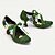 זול נעלי וינטג&amp;#39; לנשים-בגדי ריקוד נשים נעלי וינטג&#039; מרי ג׳ין נעליים בעבודת יד נעלי וינטג&#039; חתונה מפלגה פפיון עקב קצר בוהן מחודדת אלגנטית וינטאג&#039; עור פרימיום שרוכים ירוק