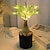 Χαμηλού Κόστους 3D Φωτιστικά Νυκτός-iree σε γλάστρες νυχτερινό φως προσομοίωσης επαναφορτιζόμενα πράσινα φυτά ελαφρύ βύσμα usb led προσομοίωση φυτού νύχτας ζεστό φως διακόσμηση κρεβατοκάμαρας