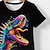 halpa Yläosat-Poikien 3D Eläin Dinosaurus T-paita Lyhythihainen Kesä Aktiivinen Trooppinen Eläimet Polyesteri Lapset Taapero Suuret lapset (7 vuotta +) 3-12 vuotta Juhla ulko- Kausaliteetti