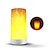 abordables Veilleuses d&#039;intérieur-Lumière de flamme LED bougies à flamme scintillantes rechargeables par USB lanternes de feu lampes suspendues extérieures pour fête jardin camp noël pour hôtel/restauration/organisation d&#039;événements