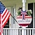 abordables Événements et fournitures de fête-Plaque de bienvenue en bois pour la fête de l&#039;indépendance : décoration de la fête nationale américaine pour le 4 juillet, décoration de porte/mur patriotique