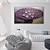 ieftine Picturi Florale/Botanice-floare pictură florală pe pânză original texturat violet înflorit 3d floare pictură acrilică living artă de perete neutru decor acasă fără încadrare