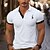 cheap Classic Polo-Men&#039;s Golf Shirt Golf Polo Work Casual Lapel Short Sleeve Basic Modern Color Block Deer Patchwork Embroidered Spring &amp; Summer Regular Fit Black White Yellow Red Navy Blue Purple Golf Shirt