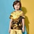 cheap Tops-Boys 3D Animal Dinosaur Tee Short Sleeve 3D Print Spring Active Cool Sport Polyester Kids Toddler 3-12 Years Crew Neck Party Outdoor Birthday