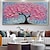 cheap Tree Oil Paintings-Modern Autumn Handpainted Decor Art Abstract Landscape Plant Painting Original Living Room Chic Bedroom Wall Decor Impressionist No Frame