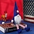 abordables Événements et fournitures de fête-Poupées à jambe suspendue avec chapeau conique pour la fête de l&#039;indépendance américaine - ornements créatifs de poupées âgées pour un affichage festif pour le jour commémoratif/le 4 juillet