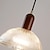 halpa Saarivalot-vintage puoliympyrän muotoinen strpe lasiriippuvalaisin puukoristeella keittiösaarekkeelle e26-pistorasialla baaritiski, korkeussäädettävä ripustusvalaisin makuuhuoneeseen ravintola-parvi