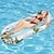 billige hawaiiansk sommerfest-pvc oppustelig flydende række i swimmingpool sammenfoldelig vandnet stof stribet hængekøje forlystelses loungestol for voksne flydende seng