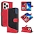 voordelige iPhone-hoesjes-telefoon hoesje Voor iPhone 15 Pro Max iPhone 14 13 12 11 Pro Max Plus Mini SE Wallet Card Case Magnetisch Volledig lichaamsbeschermend Standaard Geometrisch patroon TPU PU-nahka