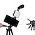 voordelige Statieven &amp; Monopods-1,3 m microfoonlichthouder set fotografie camerahouder microfoon zaklamphouder