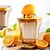 billige Frugt- og grøntredskaber-citronpresser og appelsinpresser, lime- og appelsinpresser i plastik, multifunktion frugtpresser med målebæger 600ml og låg