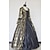 abordables Costumes vintage et anciens-Rétro Vintage Baroque Punk et gothique Epoque Coloniale Robe Maxi Cendrillon Princesse Col Carré Halloween Utilisation Soirée Halloween