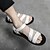 billige Herresandaler-mænds lædersandaler gladiatorsandaler romerske sandaler gåture daglig strand komfortabelt spænde sko sort hvid sommer