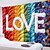 abordables Tapisseries de vacances-Juin Mois de la Fierté Mois de la Fierté LGBTQ LGBT Amour Arc-en-ciel Tapisserie Suspendue Joyeuse Fête Décoration Extérieure