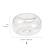 billige Stearinlys og lysestager-multifunktionel varmebestandig høj borosilikatglas aromaterapi lysestage - gennemsigtig glas aromaterapi krukke lyskop