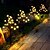 abordables Éclairages pour allées-Lot de 1/2 lampes solaires LED lotus imperméables pour l&#039;extérieur, 20 LED, 2 modes d&#039;éclairage pour parc, clôture, patio, jardin, pelouse, allée, camping, décoration d&#039;ambiance