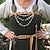 abordables Disfraces históricos y vintage-Medieval Renacimiento Broche Alfileres Broche Vikingo Mujer LARP Broche