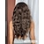 cheap Synthetic Trendy Wigs-Synthetic Wig Uniforms Career Costumes Princess Curly Deep Curly Middle Part Layered Haircut Machine Made Wig 26 inch Dark Brown Synthetic Hair 26 inch Women&#039;s Cosplay Party Fashion Brown