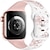 preiswerte Apple Watch-Armbänder-Blume graviert Kompatibel mit Apple Watch Armband 38mm 40mm 41mm 42mm 44mm 45mm 49mm Robust Schmetterlingsschnalle Silikon Ersatzarmband für iwatch Ultra 2 Series 9 8 7 SE 6 5 4 3 2 1