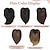 cheap Bangs-7x7inch Hair Toppers for Women with Large Base Cover for Thining Hair or Hair Loss,Short Hair Toppers for Women with Thinning Hair Synthetic Toppers Hair pieces for women Brown with highlights