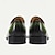 tanie Oksfordki męskie-Męskie buty wyjściowe oxford z gradientowej zielonej skóry z klasycznym podnoskiem