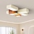 Χαμηλού Κόστους Φώτα Οροφής-led φωτιστικό οροφής πολυελαίου 6 κεφαλών 108cm με δυνατότητα ρύθμισης σιδήρου art ακρυλικό γεωμετρικό μπλοκ χωλ σε στυλ κρέμα απλό κύριο φως καθιστικό υπνοδωμάτιο 110-240v
