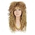 Недорогие Парики к костюмам-женский парик 70-х 80-х годов, вьющиеся парики для костюма 70-х годов, 80-х годов, женский длинный блондин, смешанный коричневый, вьющийся, волнистый парик, парик-рокер без аксессуаров (только парики)