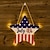 baratos Evento e suprimentos de festa-adicione um toque americano à sua casa: placa de madeira para porta do Dia da Independência com enfeite pendurado de estrela de cinco pontas - decoração perfeita para comemorar o 4 de julho!