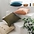 tanie Trendy poduszkowe-Lniana poszewka na poduszkę z poszewką na guziki do salonu chłodząca poszewka na poduszkę w jednolitym kolorze dekoracyjna poduszka na łóżko