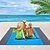 tanie Koce i narzuty-Piaskoszczelny koc plażowy 2 metry przenośny wodoodporny koc plażowy w kratę odporny na wilgoć koc plażowy 79 cali