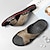 baratos Sandálias para Homem-Sandálias de couro masculinas chinelos retro caminhada vintage diário praia sapatos confortáveis vermelho escuro preto primavera outono