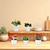 billige Kunstige blomster og vaser-5 stk/sett kunstige mini potteplanter - realistisk faux planteensemble for hjemme- og kontorinnredning