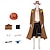 cheap Anime Costumes-Inspired by One Piece Portgas·D· Ace Anime Cosplay Costumes Japanese Halloween Cosplay Suits Long Sleeve Costume For Men&#039;s