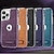 cheap iPhone Cases-Phone Case For iPhone 15 Pro Max Plus iPhone 14 13 12 11 Pro Max Plus Back Cover with Stand Holder Shockproof Retro TPU PU Leather