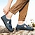 cheap Men&#039;s Sandals-Men&#039;s Sandals Retro Walking Casual Daily Leather Comfortable Booties / Ankle Boots Loafer Black Blue Green Spring Fall