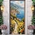 זול כיסויי דלתות-כיסויי דלת חוף טירת החוף ציור קיר דקור דלת שטיח דלת רקע וילון קישוט דלת באנר נשלף לדלת כניסה מקורה חיצונית בית חדר קישוט ציוד עיצוב חווה