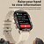 economico Smartwatch-nuova chiamata bluetooth uomini e donne smart watch pressione sanguigna frequenza cardiaca ossigeno nel sangue monitoraggio del sonno orologio sportivo all&#039;aria aperta ciclo fisiologico femminile