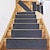 cheap Stair Tread Rugs-Leaf Carpet Stair Treads for Wooden Steps Stairs Carpet Tape Peel and Stick with Double Adhesive Tape