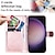 cheap Samsung Cases-Phone Case For Samsung Galaxy S24 S23 S22 S21 S20 Ultra Plus FE A54 A34 A14 Note 20 10 Wallet Case Magnetic Full Body Protective with Wrist Strap Cat Bee TPU PU Leather