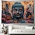 ieftine tapiserie boho-Boho Buddha agățat tapiserie artă de perete tapiserie mare decor mural fotografie fundal pătură perdea acasă dormitor living decor