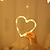 abordables Tiras de Luces LED-Cadena de luz LED cortina de amor propuesta de confesión decoración del banquete de boda del día de San Valentín decoración de boda del Sr. y la señora decoración de deshierbe, restaurante de Navidad decoración de la ventana del hotel luces de cadena