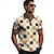 baratos Polo 3D-camisas polo masculinas coloridas de manga curta com estampa xadrez férias x designer Kris Kris