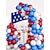 levne Event &amp; Party Supplies-74dílná sada prázdninových balónků na téma Den nezávislosti - kombinovaná sada balónků s 10palcovými/12palcovými červenými, modrými a bílými třpytkami; vlastenecká tématická oslava pro vnitřní a